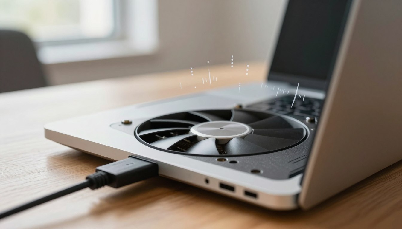 fan noise charging laptop