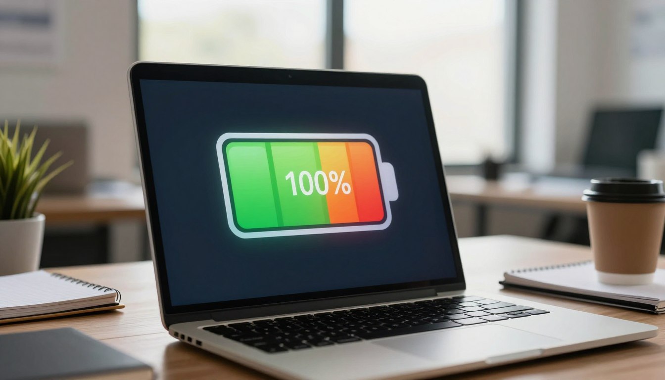 laptop battery drops from 100 to 90 quickly