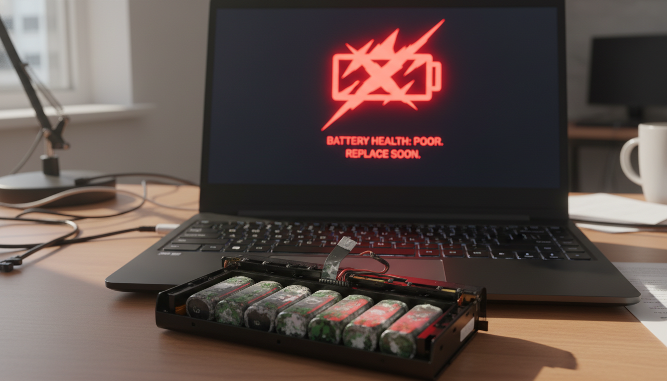 laptop battery health drops
