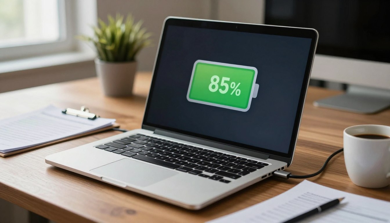 laptop battery not charging to 100