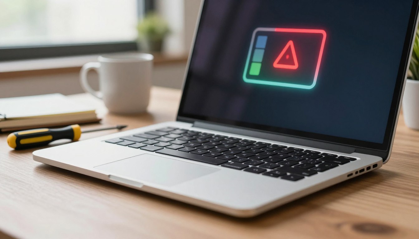 replace laptop battery signs